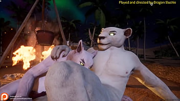 Sexy gay yiff by the campfire