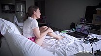 Holly and Julia Practice Social Distancing with Skype Sex